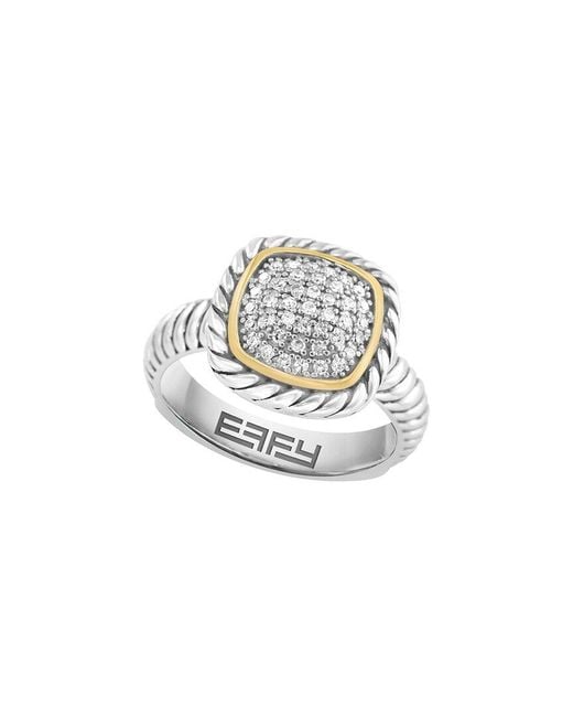 Effy Fine Jewelry White 0.20 Ct. Tw. Diamond Ring