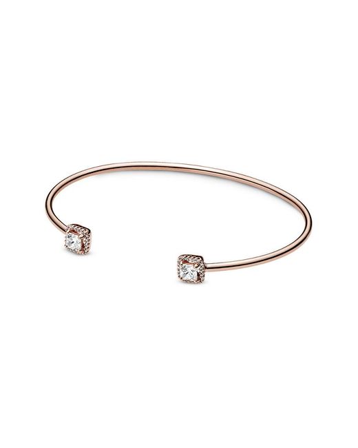 PANDORA Rose 14k Rose Gold Plated Cz 