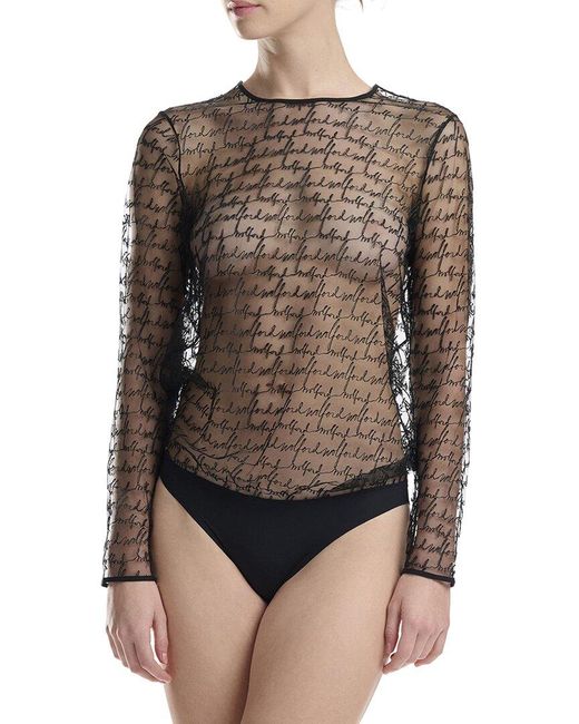 Wolford Brown Blouse Bodysuit