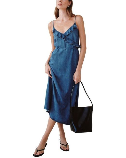 Bella Dahl Blue Cami Midi Dress