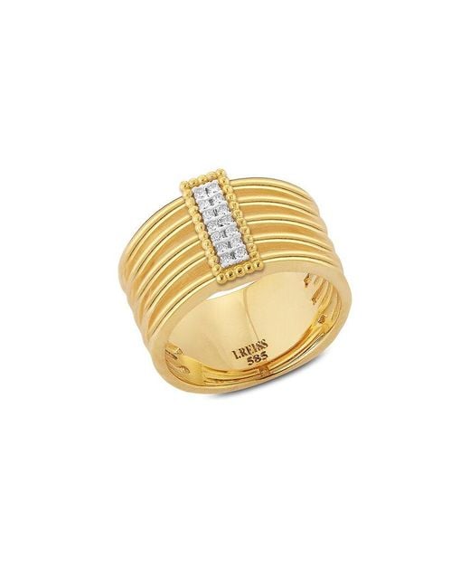 Reiss Metallic 14K 0.08 Ct. Tw. Diamond Ring