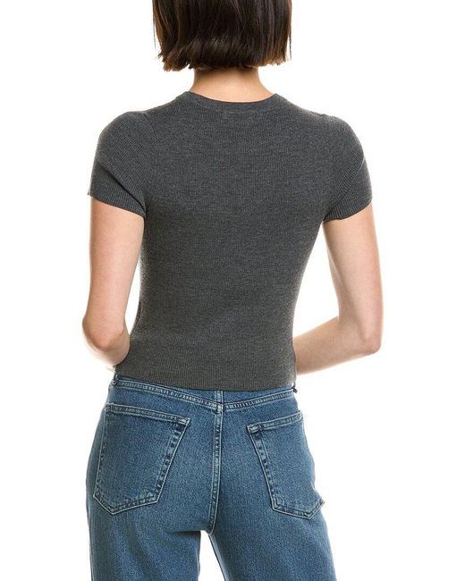 Alice + Olivia Gray Ciara Wool-Blend Pullover