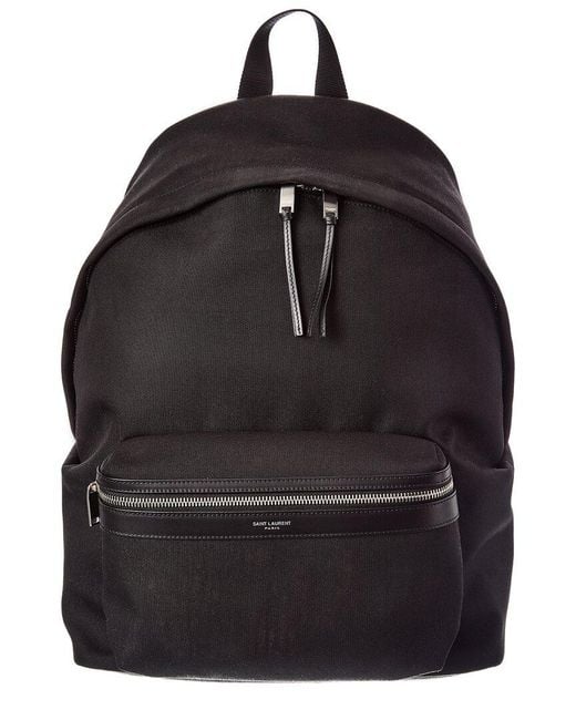 Saint Laurent Black City Backpack for men