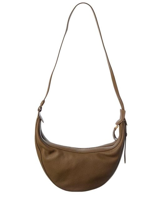 Khaite Metallic Augustina Small Leather Hobo Bag