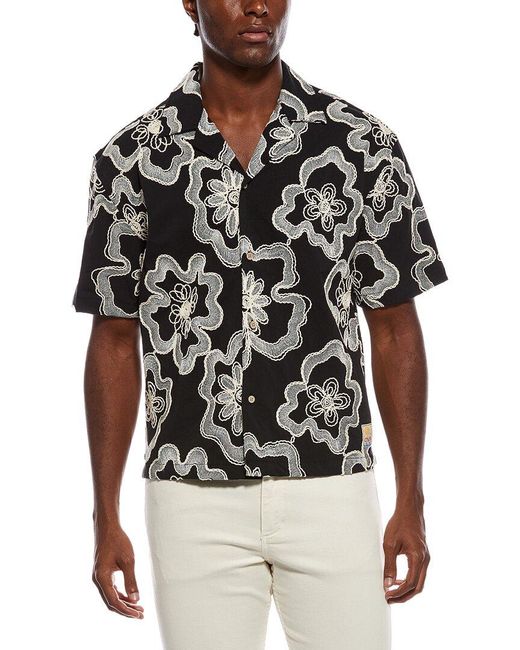 Civil Society Black Wilson Boxy Cropped Shirt for men