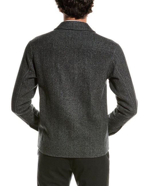 Theory Black Vena Wool & Cashmere-blend Jacket for men