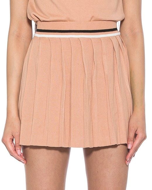 Alexia Admor Pink Serena Pleated Skirt