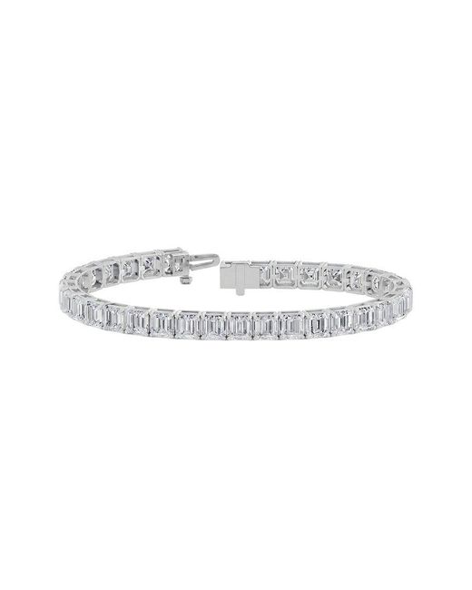 Lab Grown Diamonds White 14K 25.50 Ct. Tw. Lab-Grown Diamond Tennis Bracelet