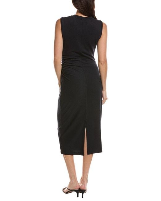 Vince Black Gathered Dress