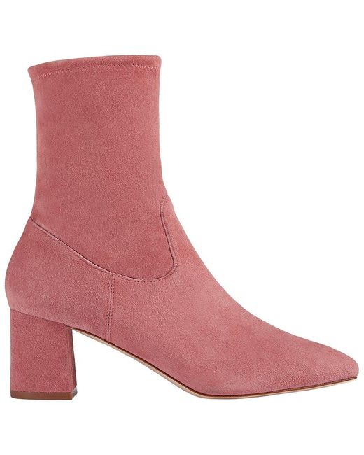L.K.Bennett Pink L. K.Bennett Harp Leather Ankle Boot