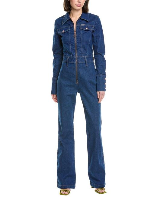 Staud Blue X Wrangler The Body Jumpsuit