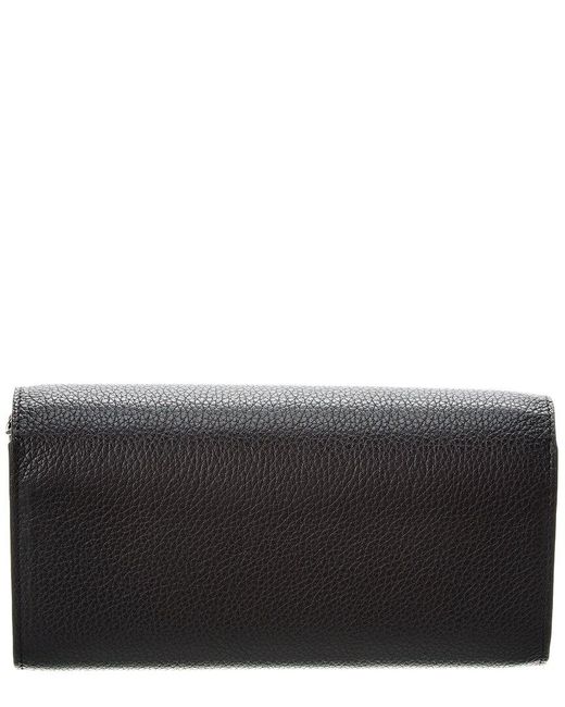 Christian Louboutin Gray By My Side Leather Wallet On Chain