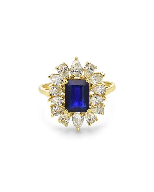 Forever Creations USA Inc. Blue Forever Creations 14k 3.05 Ct. Tw. Diamond & Sapphire Ring