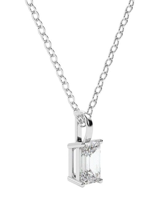 Lab Grown Diamonds Metallic 14K 0.50 Ct. Tw. Lab-Grown Diamond Necklace