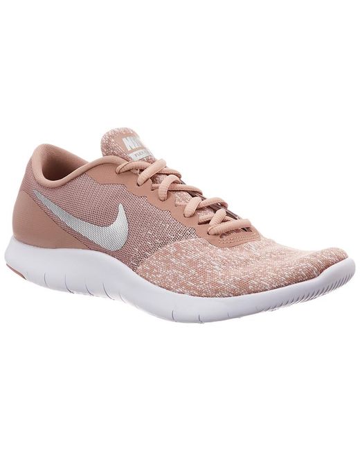 Nike Synthetic Flex Contact Running Shoe in Pink | Lyst Canada