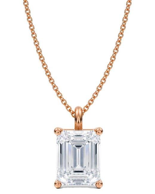Lab Grown Diamonds Metallic 14K 5.00 Ct. Tw. Lab-Grown Diamond Necklace