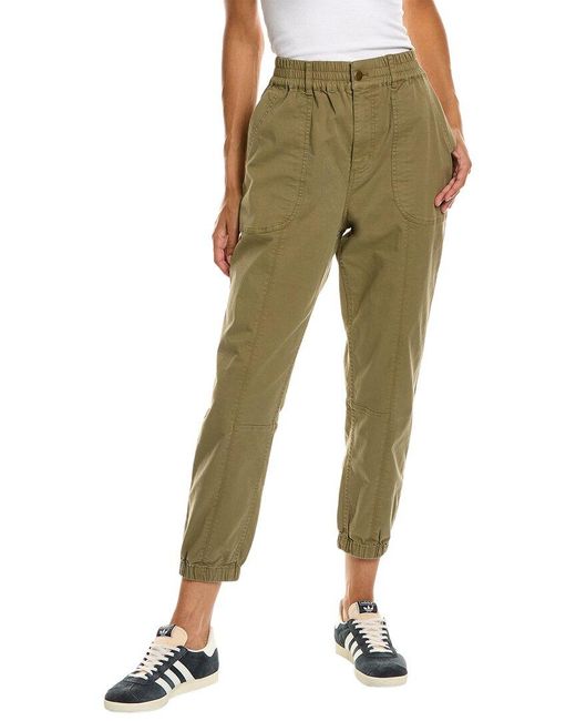 Michael Stars Green Sunny Mid-rise Tapered Pant