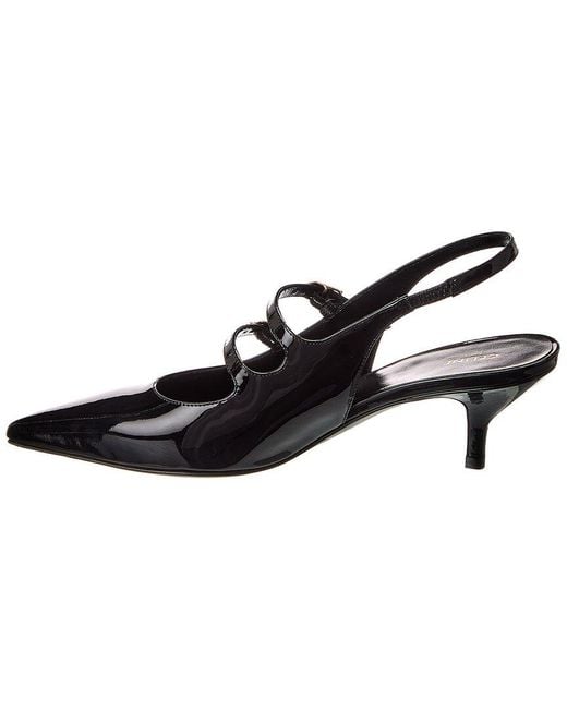 Céline Black Judy Patent Slingback Pump