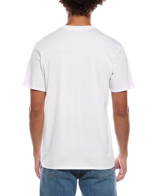 Karl Lagerfeld White Ombre Square T-Shirt for men