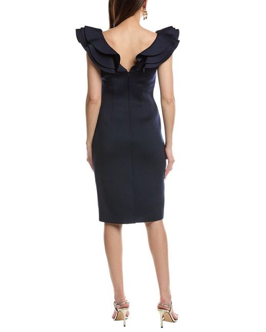 Eliza J Blue Scuba Sheath Dress