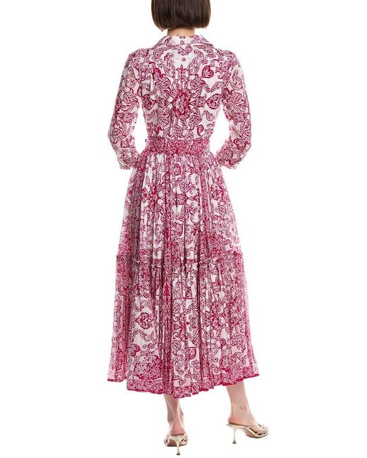Samantha Sung Pink Melanie Shirtdress