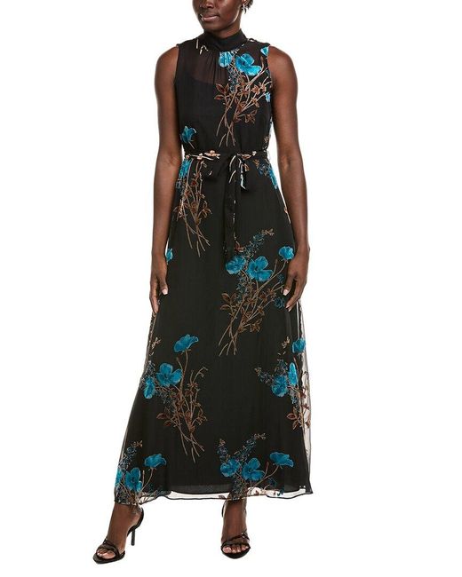 Julia Jordan Green Burnout Velvet Maxi Dress
