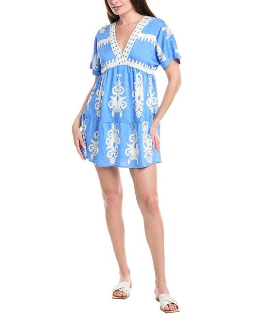 Brook + Lynn Blue Mini Dress