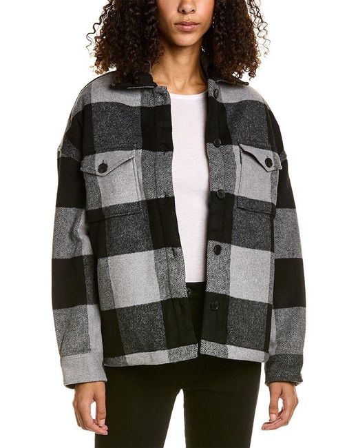AllSaints Gray Luella Wool-blend Jacket