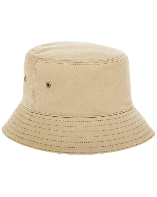 Burberry Silklined Bucket Hat in Natural Lyst UK