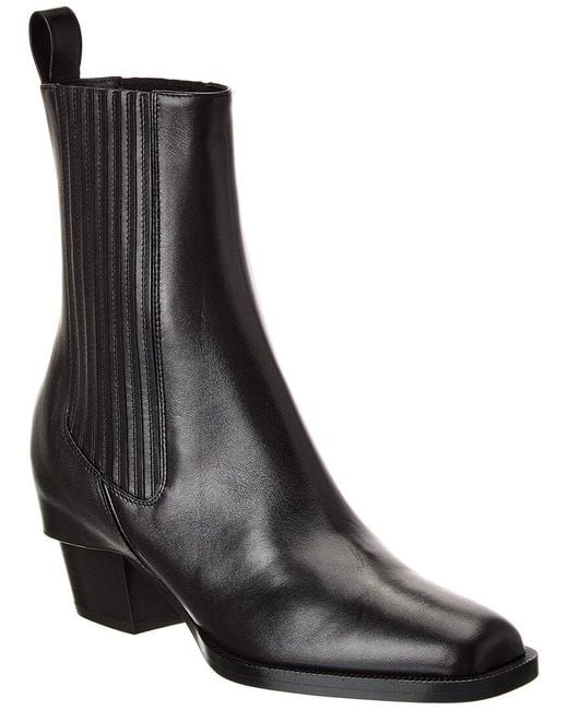 Fendi Black Leather Bootie