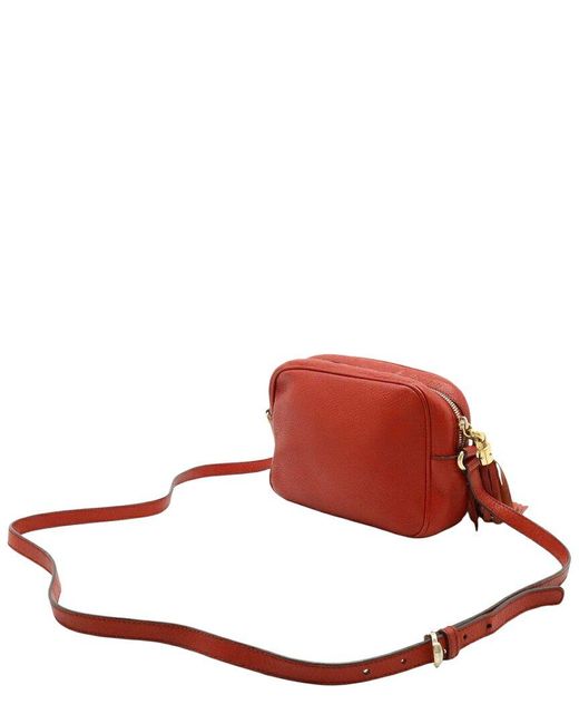Gucci Red Leather Soho Small Disco Shoulder Bag (authentic Pre-loved)