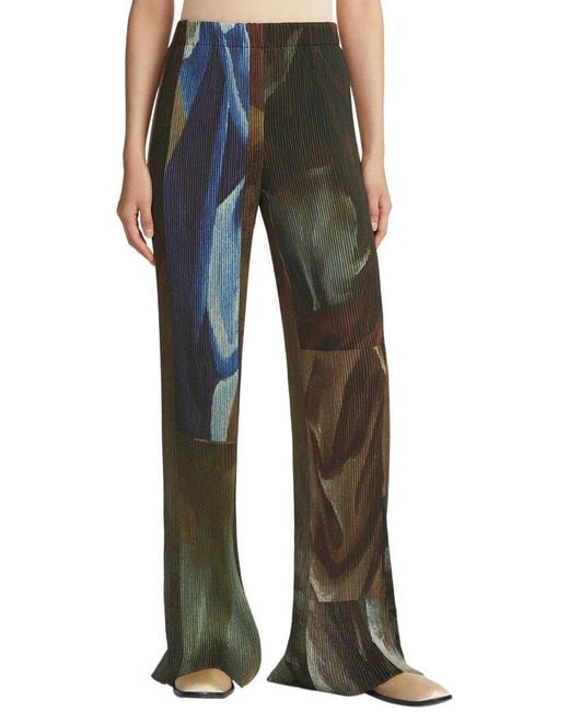 Lafayette 148 New York Blue Plisse Parkside Pant