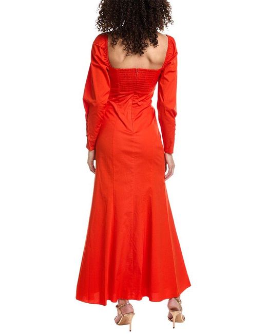 Staud Red Josephine Dress