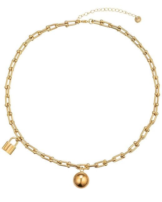 Eye Candy LA Metallic Mariana Paperclip Lock Hoop Earrings