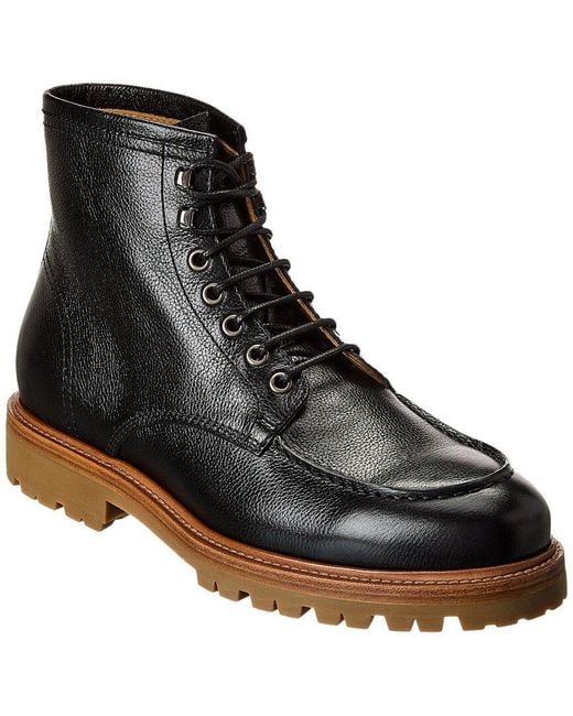 Brunello Cucinelli Black Leather Boot for men