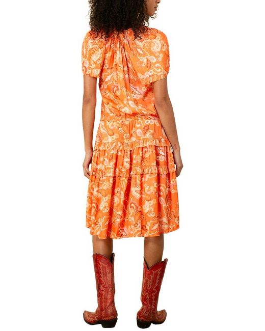 Hale Bob Orange Ariyah Dress