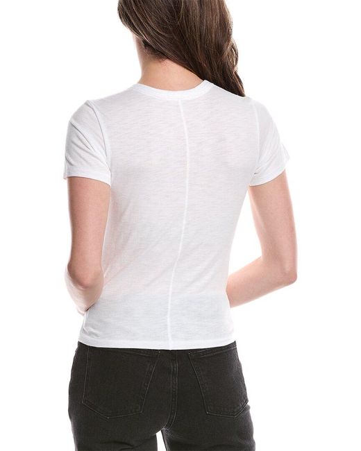 Rag & Bone White Logo Stud T-Shirt