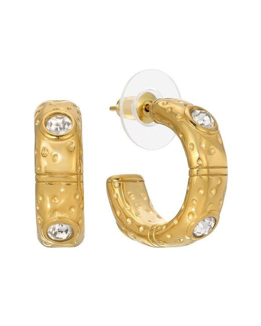 Eye Candy LA Metallic Emma Hammer Loop Drop Earrings