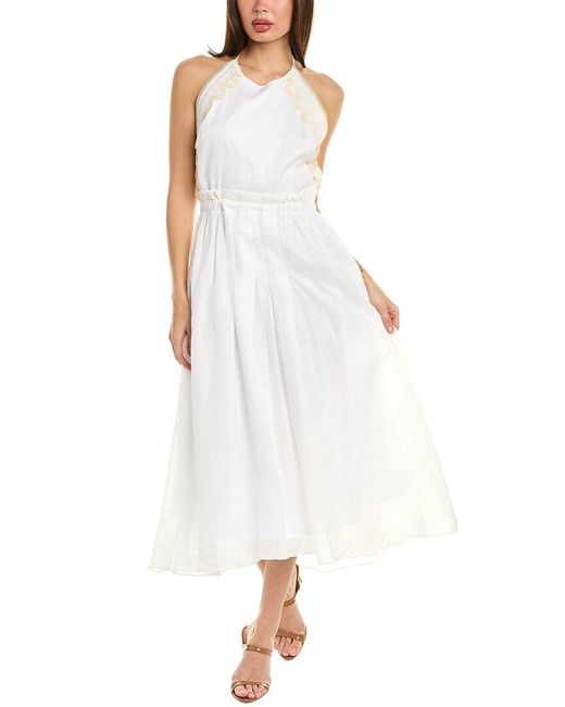 Sandro White Maxi Dress