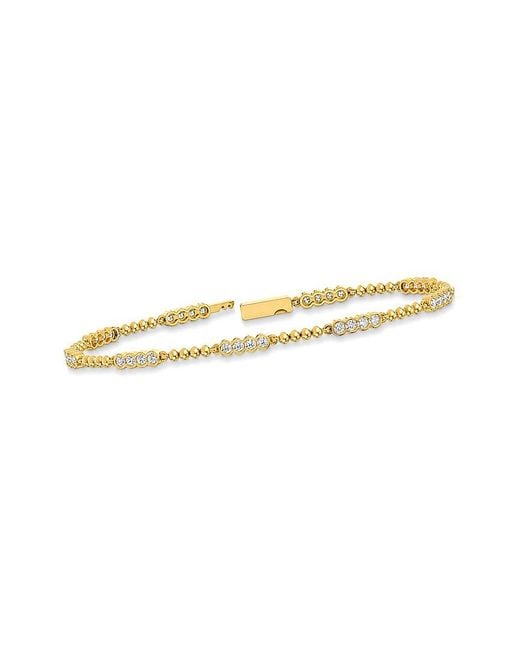 Lab Grown Diamonds White 14K 1.26 Ct. Tw. Lab-Grown Diamond Tennis Bracelet