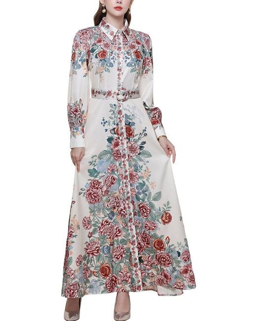 MIRA RICHI White Maxi Dress