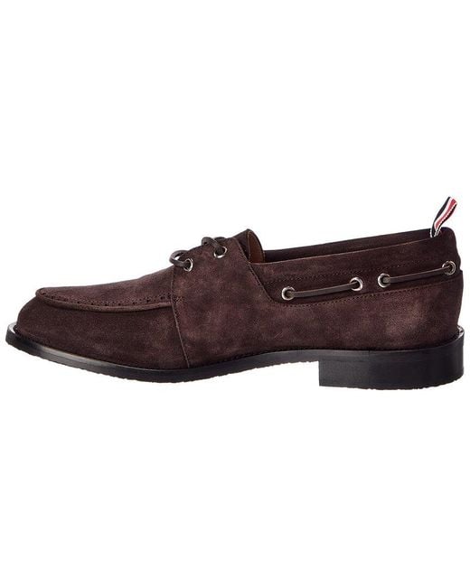 Thom Browne Brown Suede Loafer for men