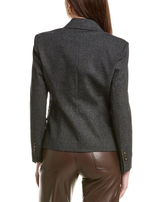 Brunello Cucinelli Black Wool & Silk-blend Blazer
