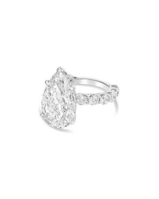 Diana M White Diana M. Platinum 6.70 Ct. Tw. Lab-Grown Diamond Pave Ring