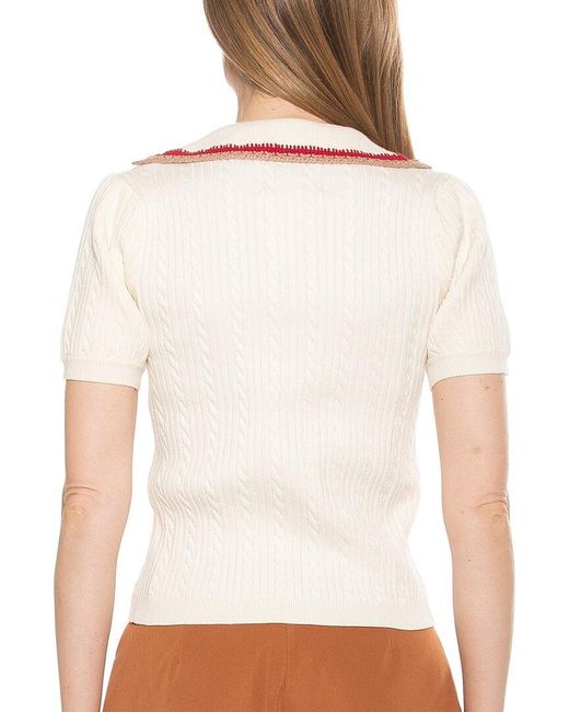 Alexia Admor White Kith Top