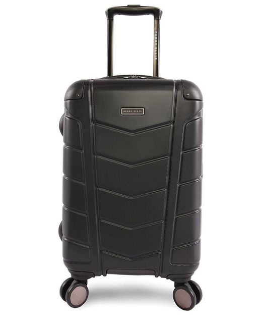 Perry Ellis Black Tanner 21in Carry-on Spinner Luggage