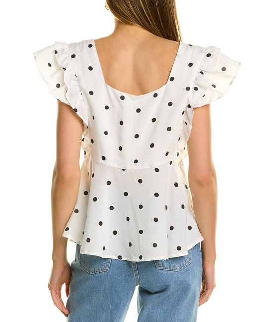 Olivia Rubin White Elli Sleeveless Top