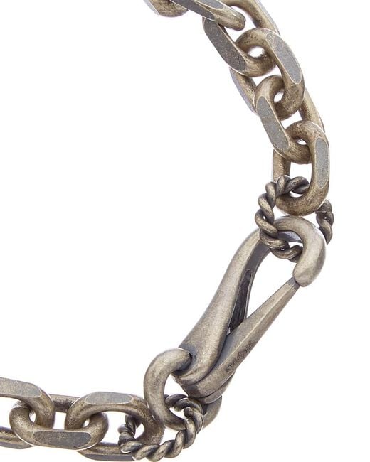 Italian Silver Metallic Flat Oval Link Bracelet