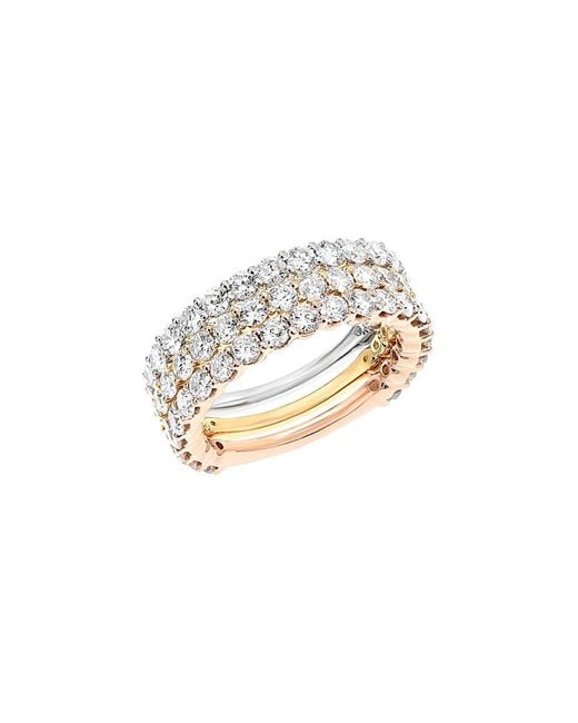 Diana M White Fine Jewelry 18k Tri-color 3.15 Ct. Tw. Diamond Ring