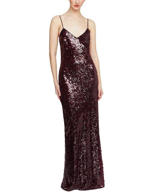 Halston Heritage Red Alanna Gown